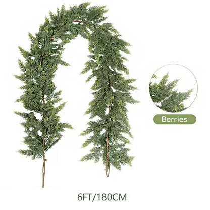 Pre-lit Christmas Cedar Garland